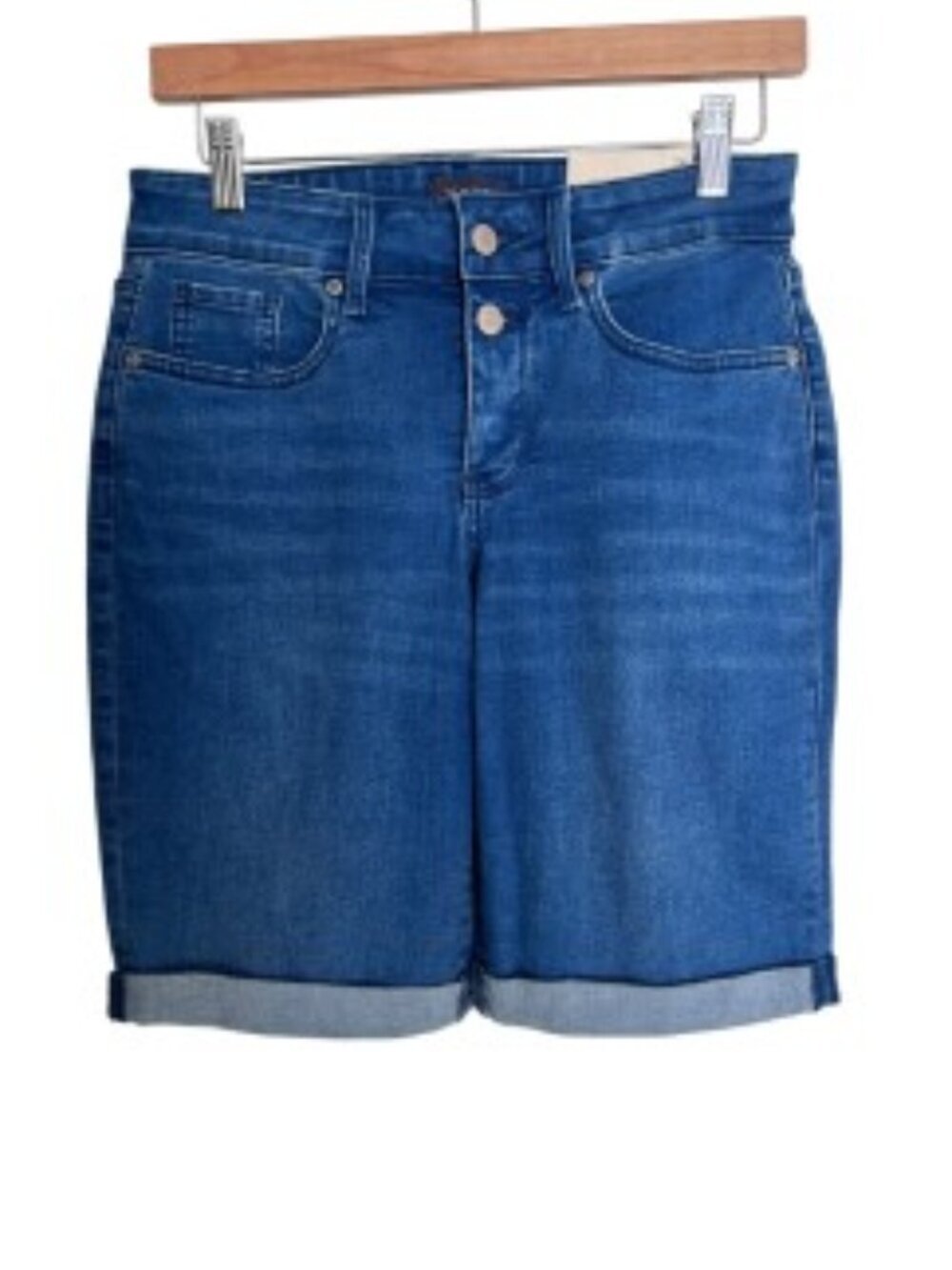 NWT NYDJ Briella Roll Cuff Jean Shorts 2P